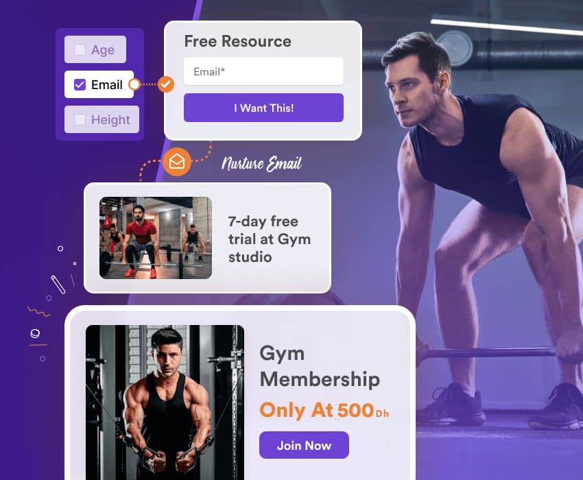 Centre de Fitness Casablanca - Entonnoir marketing WhatsApp pour centre de fitness. Nurturing automatisé des leads, réservation de rendez-vous, génération de 200+ leads qualifiés par mois. Parfait pour salles de sport, centres de fitness et entreprises de bien-être.